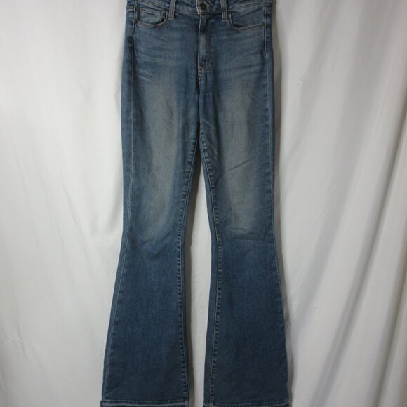 Paige High Rise Bell Canyon Well Worn Distressed Women's Denim Jeans Size 28 - Picture 2 of 15
